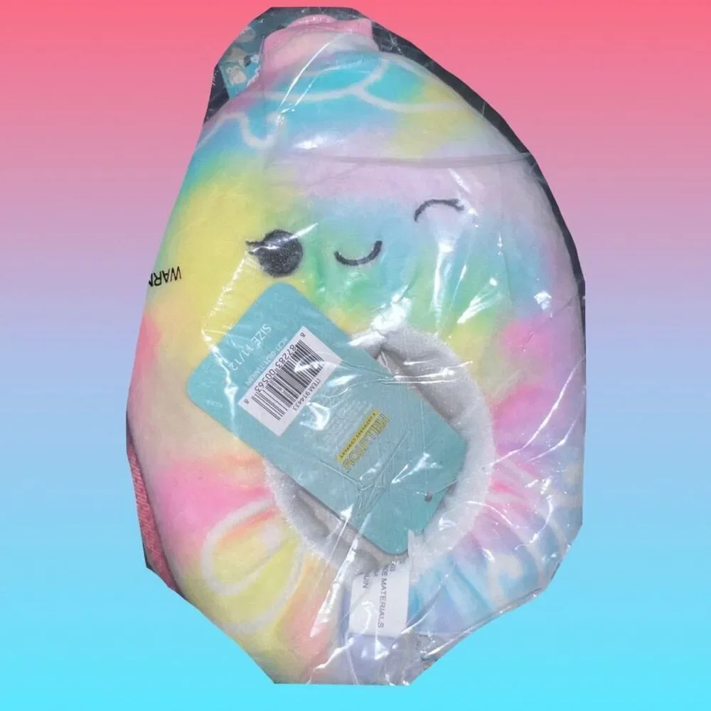 NWT SQUISHMALLOW Odessa Christmas Ornament SLIPPERS Kids Size 11/12 KELLYTOY